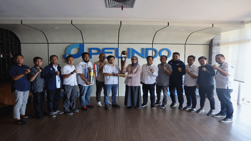 Sabet Juara I Turnamen Mini Soccer, Pelindo Regional 4 Boyong Piala Bergilir ke Makassar