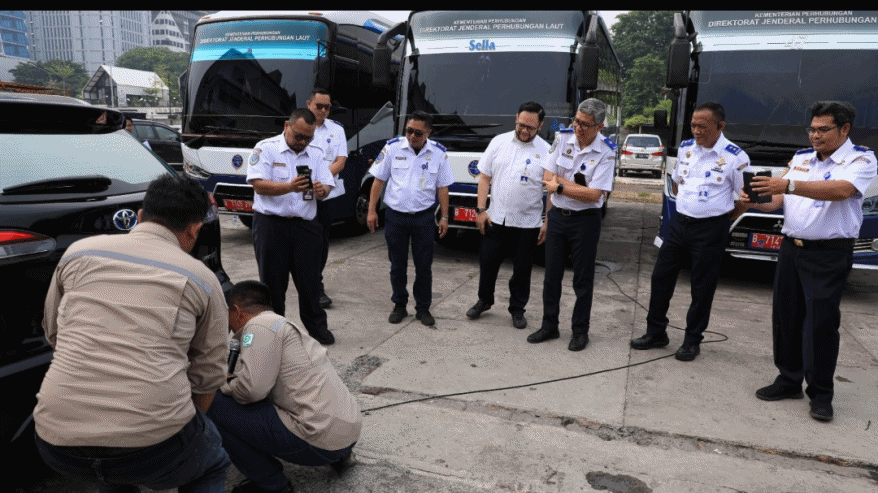 Kurangi Polusi Udara, Ditjen Hubla Gelar Uji Emisi Kendaraan Dinas