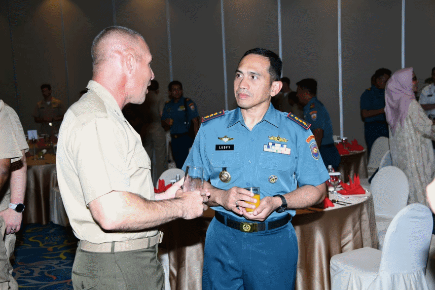 Peserta Latihan Bersama CARAT 2024, Dinner di Lampung