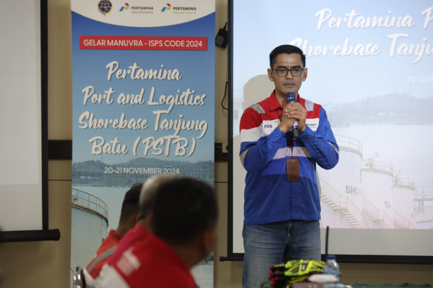 RSO Pertamina Trans Kontinental Gandeng Peteka Shorebase Tanjung Batu Gelar Exercise ISPS Code