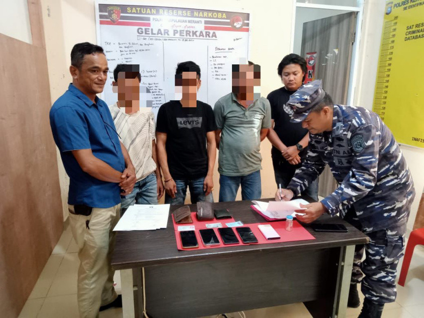 Habis Pesta Sabu Naik Speed Boat Ngebut, 3 Nelayan Diciduk Prajurit TNI AL