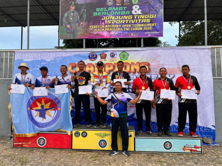Hari Pertama Kejurnas Panglima TNI Cup Archery Open 2025, Pasmar 2 Surabaya Borong 7 Emas