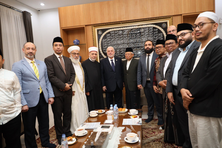 Dikunjungi Menteri Wakaf Suriah, KH Maruf Amin Dorong Perkuat Kerja Sama Pengkaderan Ulama