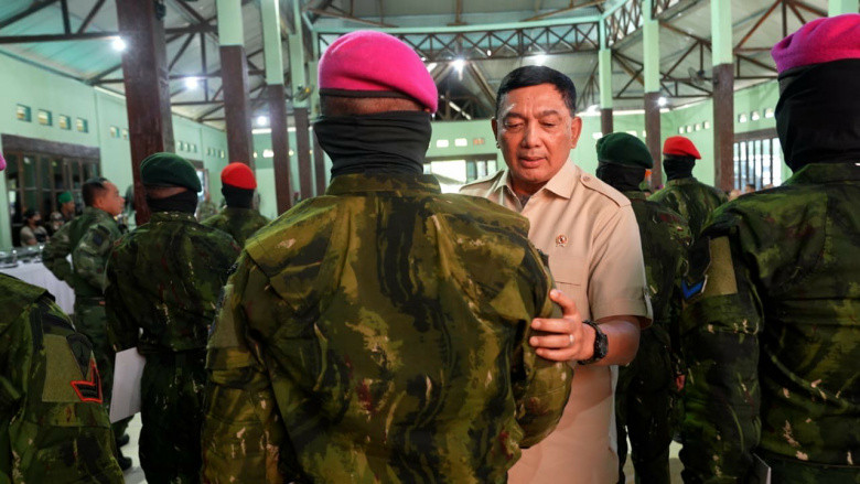 155 Prajurit Naik Pangkat Luar Biasa, Menhan: Bukti Negara Hargai Pengorbanan Prajurit di Papua