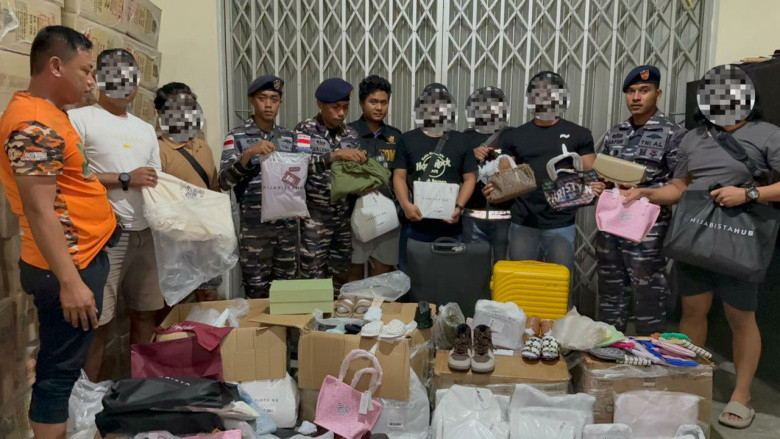 Barang Branded dari Malaysia Mau Diselundupkan Digagalkan Aparat TNI AL