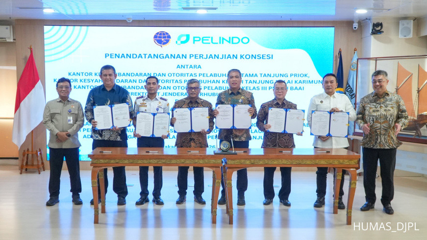 Tingkatkan Pelayanan dan Pendapatan Negara di Sektor Maritim, Kemenhub Tandatangani Perjanjian Konsesi Strategis dengan Pelindo