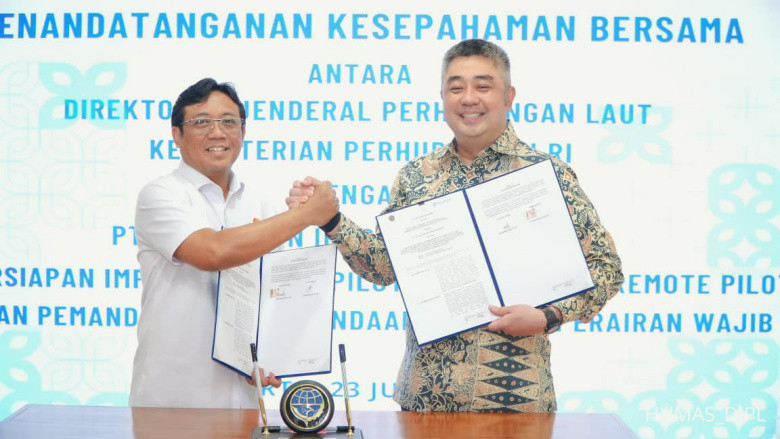 Kemenhub dan Pelindo Kerja Sama Modernisasi Layanan Kapal E-Pilotage Perairan Wajib Pandu