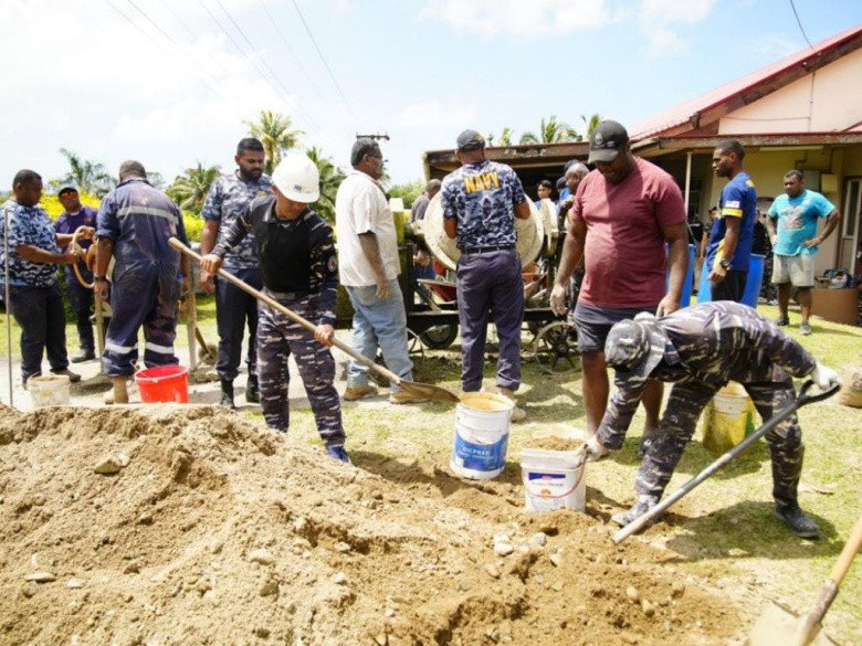 Aksi Sosial Lintas Benua, Satgas Port Visit 2026 Kerja Bakti Gotong Royong di Republik Fiji