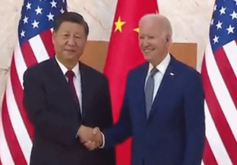 Joe Biden dan Xi Jinping Jabat Tangan di KTT G20, Mata Dunia Tertuju ke Bali