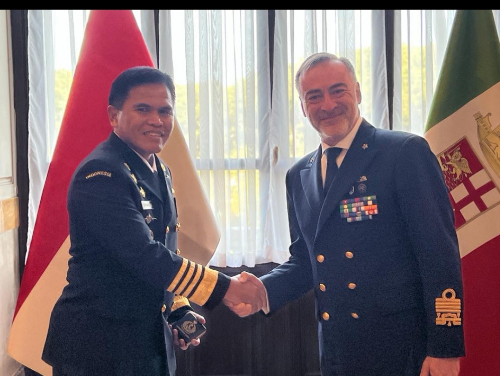 Kunjungi Chief of Italian Navy, Kasal Laksamana TNI Muhammad Ali Bahas Kerjasama