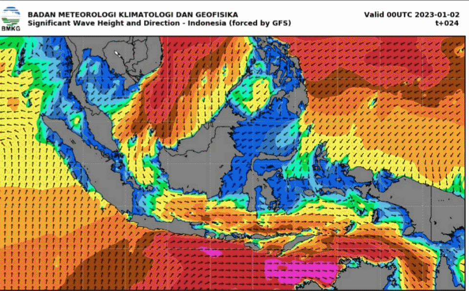 Waspada Gelombang Laut Ekstrem 9-10 Meter, Catat Lokasinya