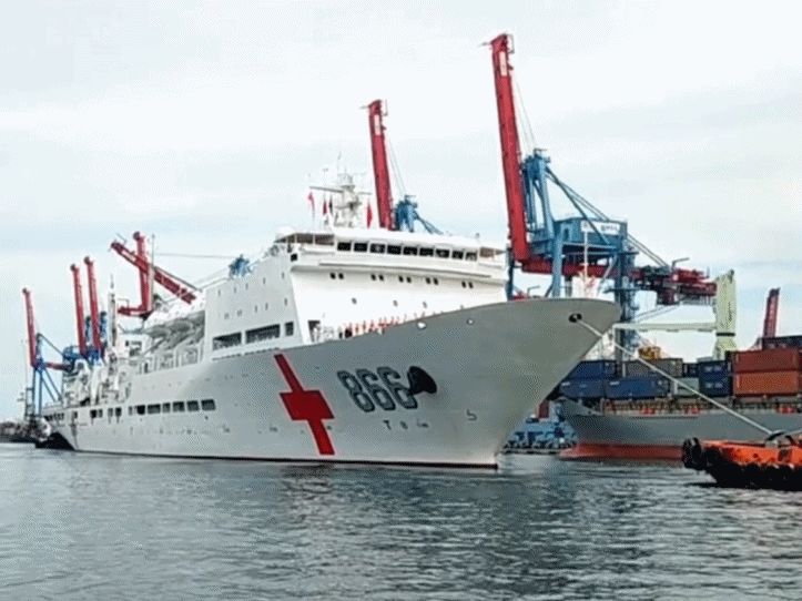 Kapal Rumah Sakit China Seminggu Berlabuh di Tanjung Priok, Ada Apa ?
